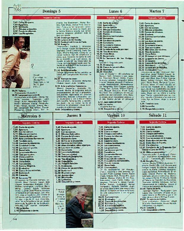 BLANCO Y NEGRO MADRID 05-11-1989 página 144