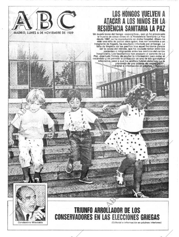 ABC MADRID 06-11-1989 página 1