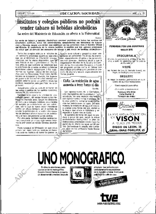 ABC MADRID 10-11-1989 página 45