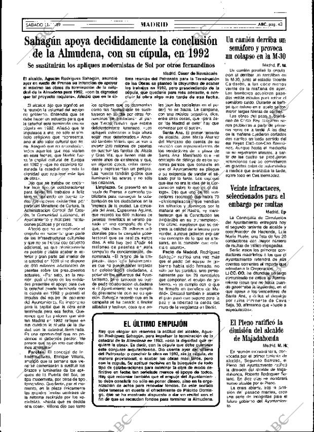 ABC MADRID 11-11-1989 página 43