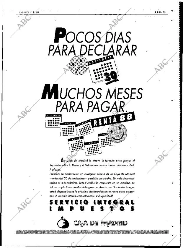 ABC MADRID 11-11-1989 página 85
