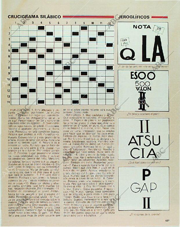 BLANCO Y NEGRO MADRID 12-11-1989 página 137