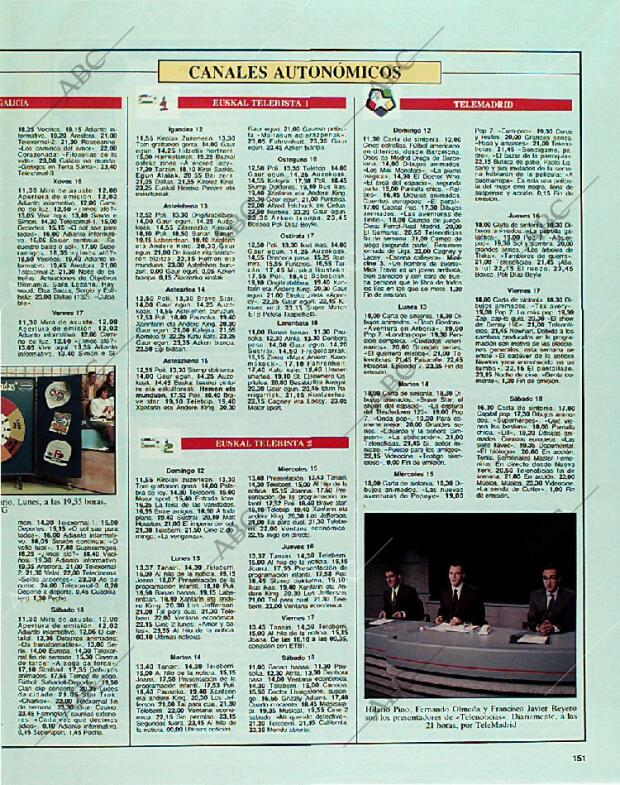 BLANCO Y NEGRO MADRID 12-11-1989 página 151