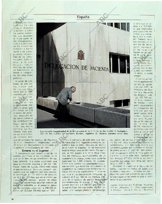 BLANCO Y NEGRO MADRID 12-11-1989 página 34