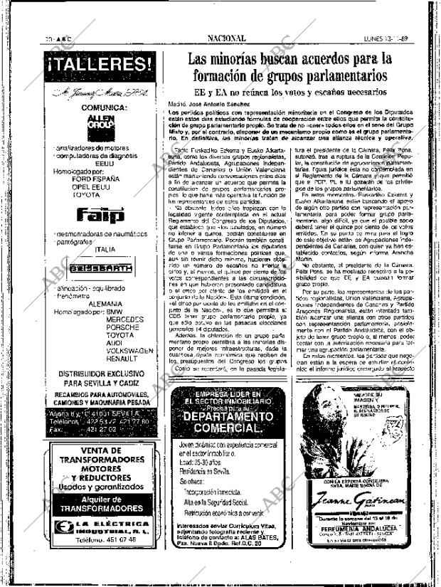 ABC SEVILLA 13-11-1989 página 20