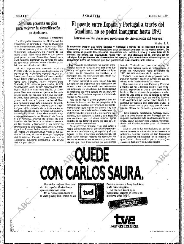 ABC SEVILLA 13-11-1989 página 40