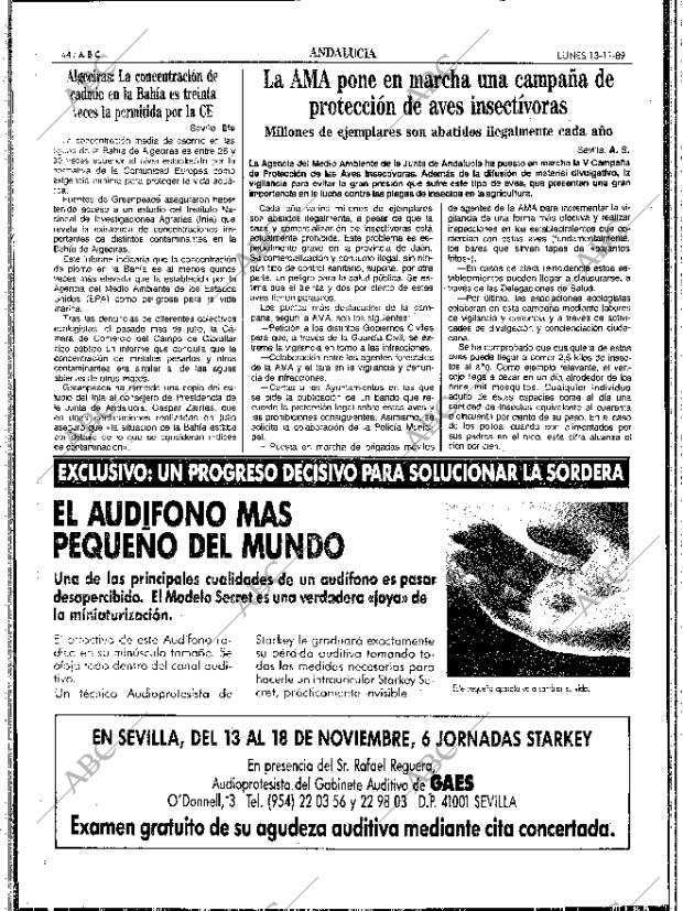 ABC SEVILLA 13-11-1989 página 44