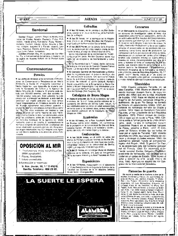 ABC SEVILLA 13-11-1989 página 48