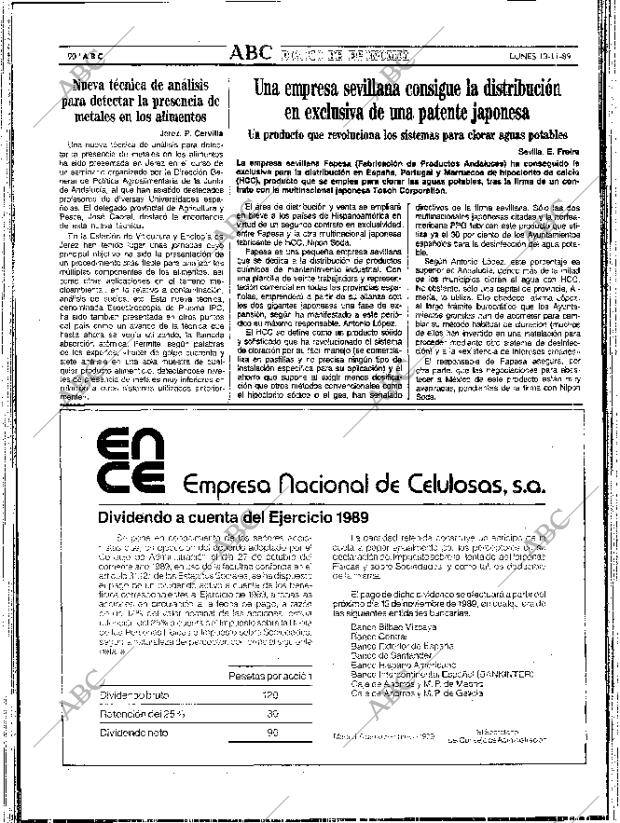 ABC SEVILLA 13-11-1989 página 90