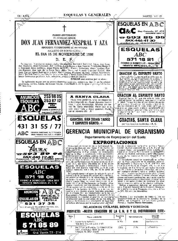 ABC MADRID 14-11-1989 página 106