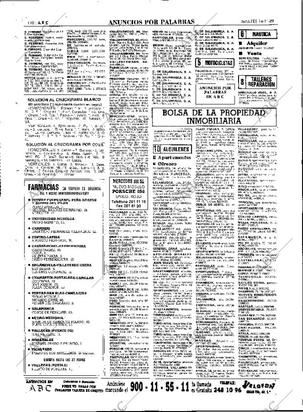 ABC MADRID 14-11-1989 página 110