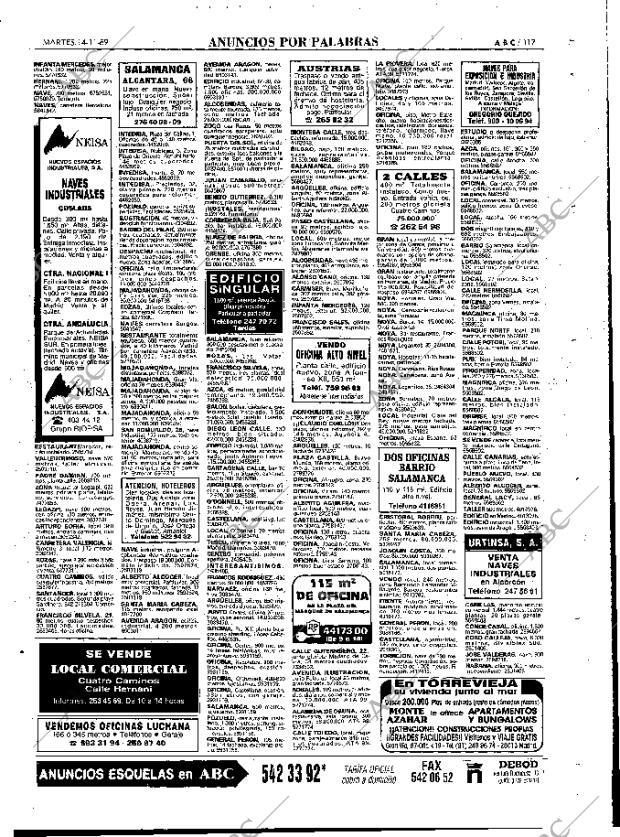ABC MADRID 14-11-1989 página 117