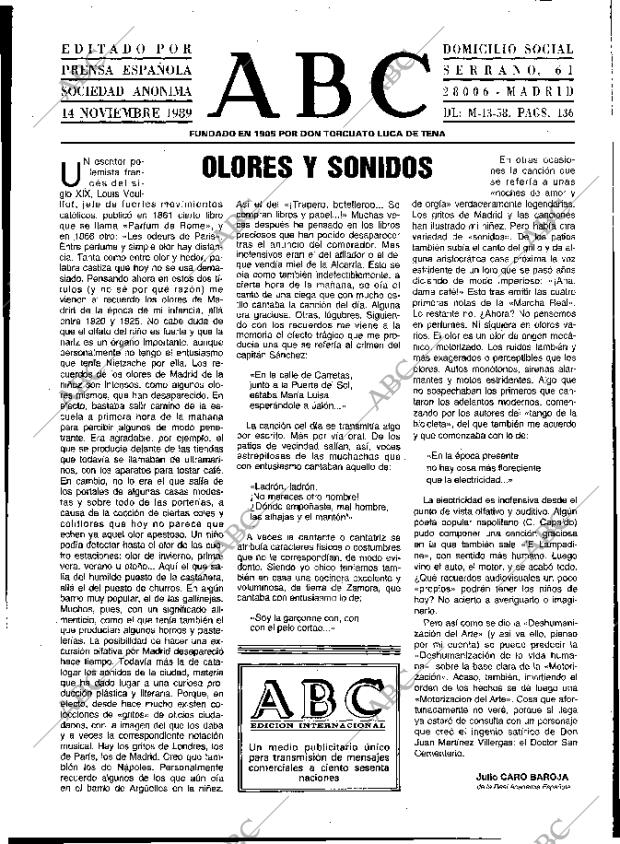 ABC MADRID 14-11-1989 página 3
