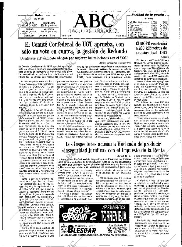 ABC MADRID 14-11-1989 página 49