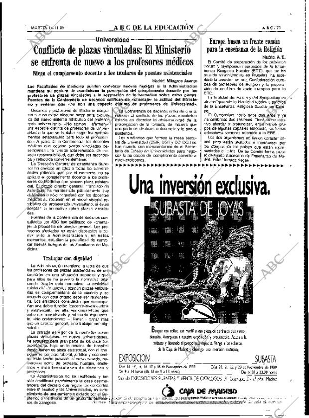 ABC MADRID 14-11-1989 página 73