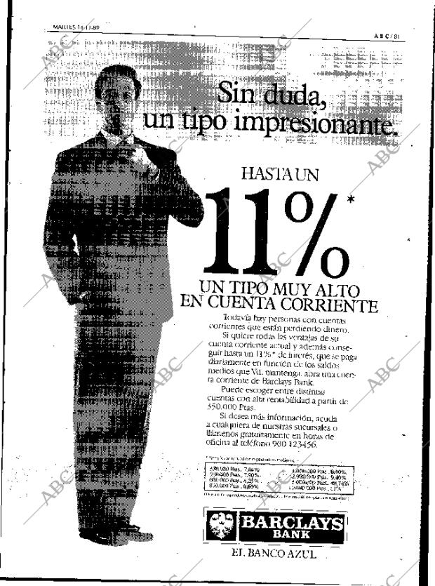 ABC MADRID 14-11-1989 página 81