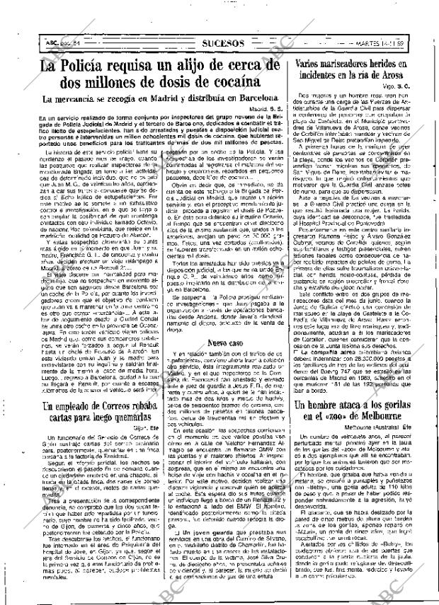 ABC MADRID 14-11-1989 página 84