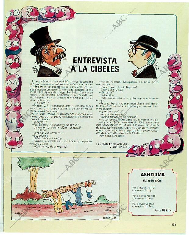 BLANCO Y NEGRO MADRID 19-11-1989 página 133