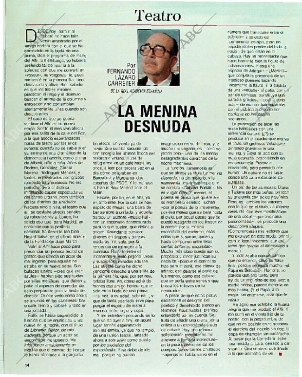 BLANCO Y NEGRO MADRID 19-11-1989 página 14