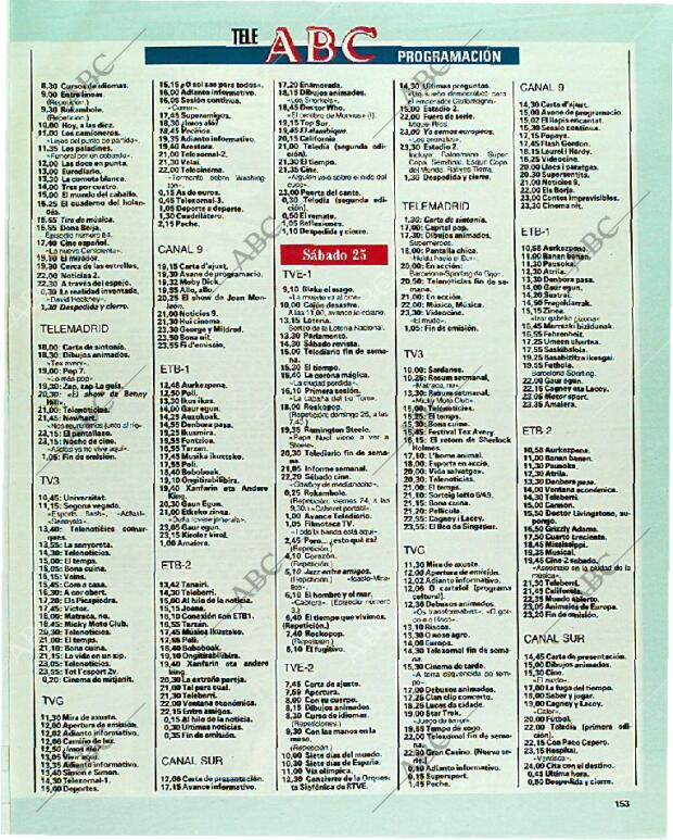 BLANCO Y NEGRO MADRID 19-11-1989 página 153