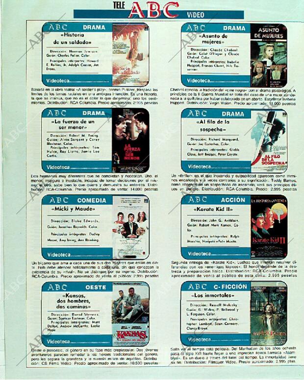 BLANCO Y NEGRO MADRID 19-11-1989 página 160