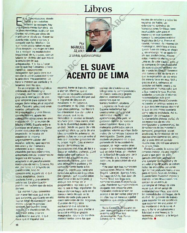 BLANCO Y NEGRO MADRID 19-11-1989 página 18