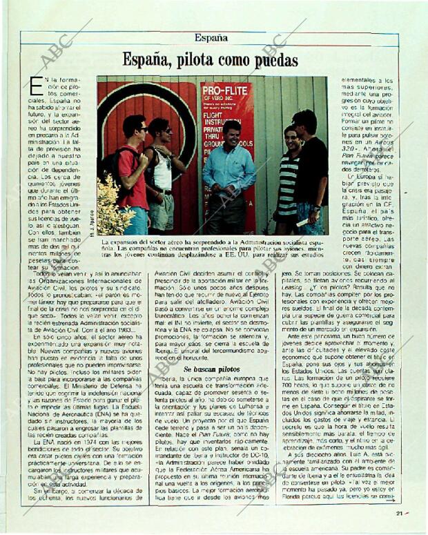 BLANCO Y NEGRO MADRID 19-11-1989 página 21