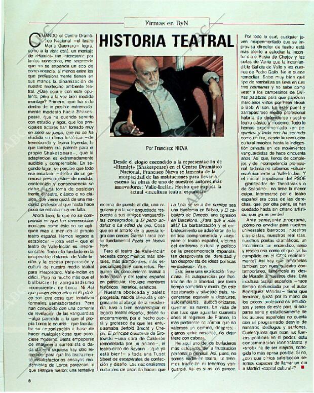 BLANCO Y NEGRO MADRID 19-11-1989 página 8