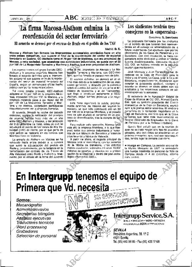 ABC SEVILLA 20-11-1989 página 91