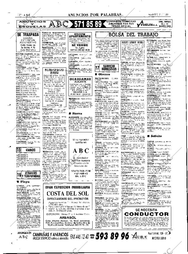 ABC MADRID 21-11-1989 página 132