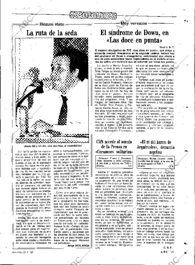 ABC MADRID 21-11-1989 página 141