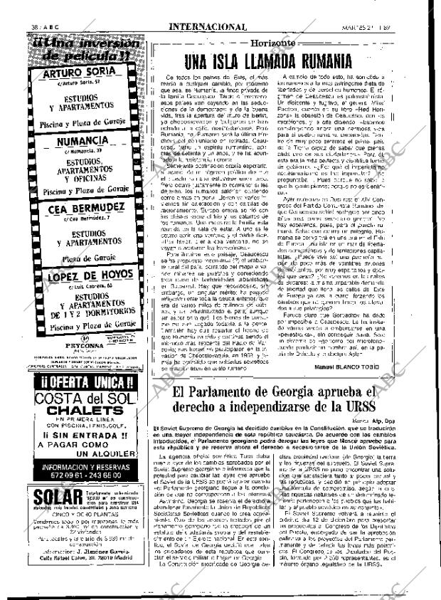 ABC MADRID 21-11-1989 página 38