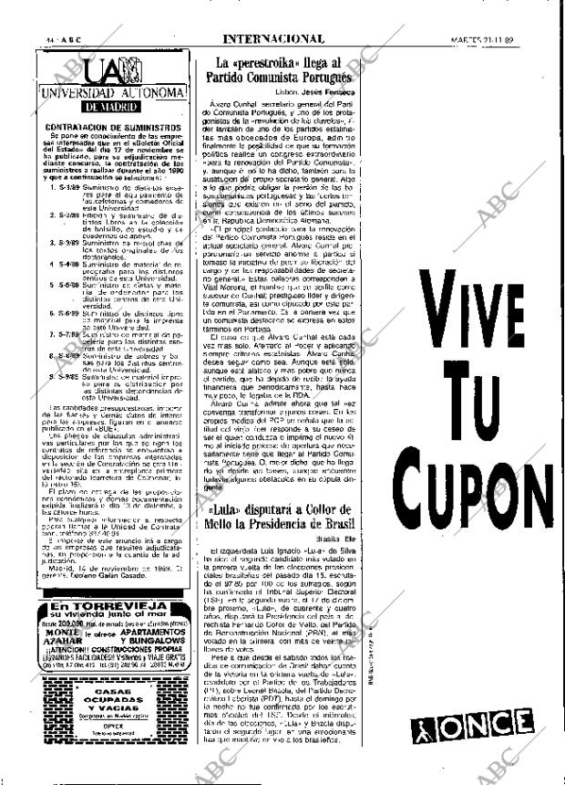 ABC MADRID 21-11-1989 página 44