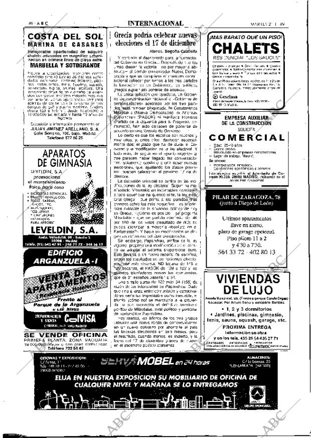 ABC MADRID 21-11-1989 página 46