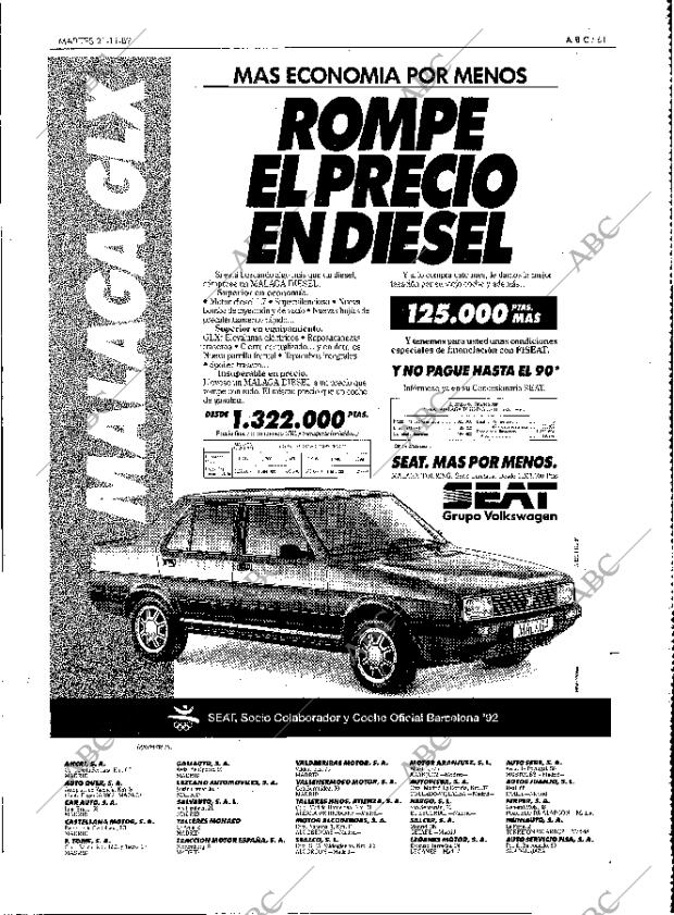 ABC MADRID 21-11-1989 página 61
