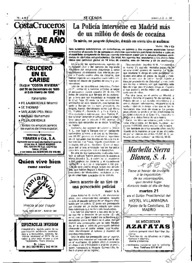 ABC MADRID 21-11-1989 página 78