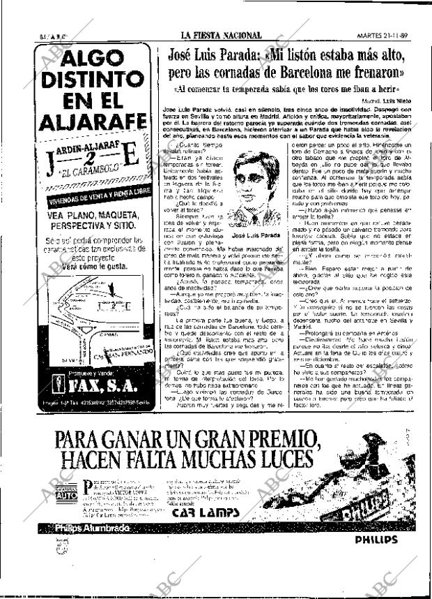 ABC SEVILLA 21-11-1989 página 84