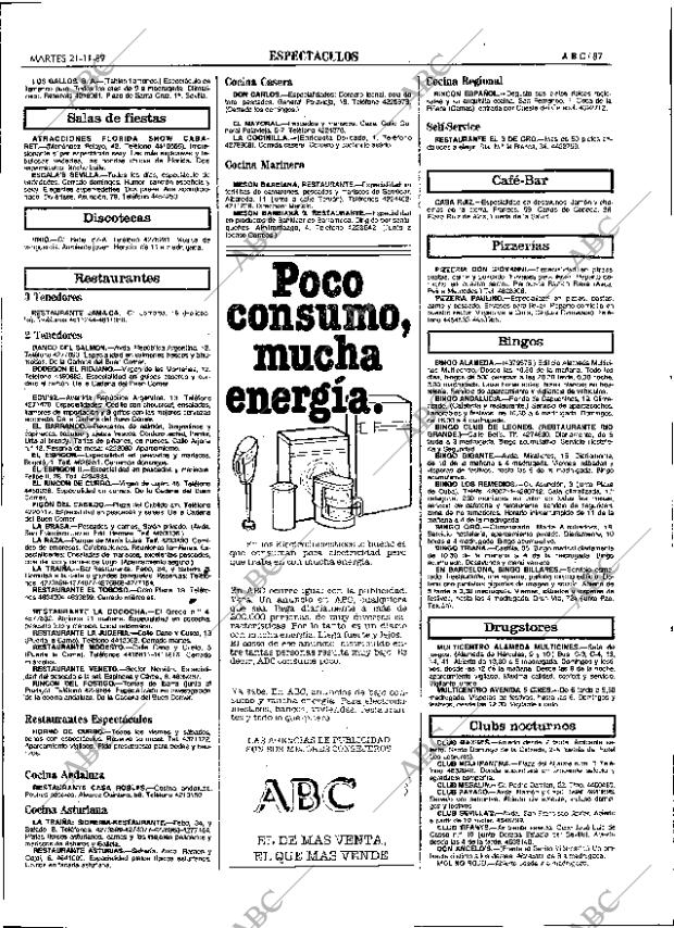 ABC SEVILLA 21-11-1989 página 87