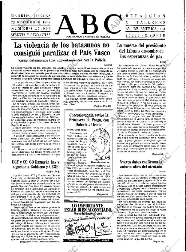 ABC MADRID 23-11-1989 página 17