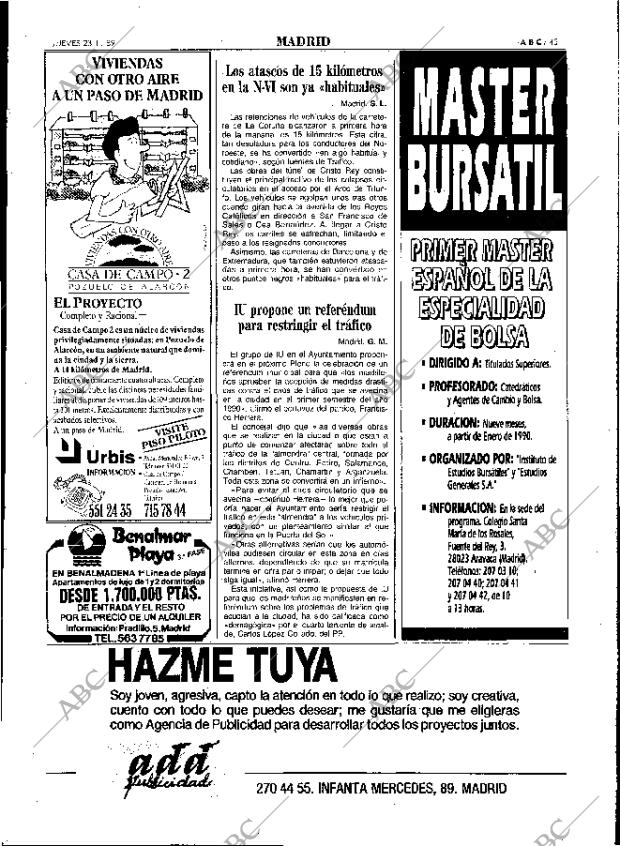 ABC MADRID 23-11-1989 página 45