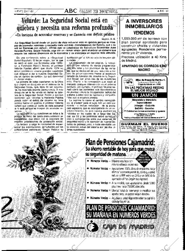 ABC MADRID 23-11-1989 página 61