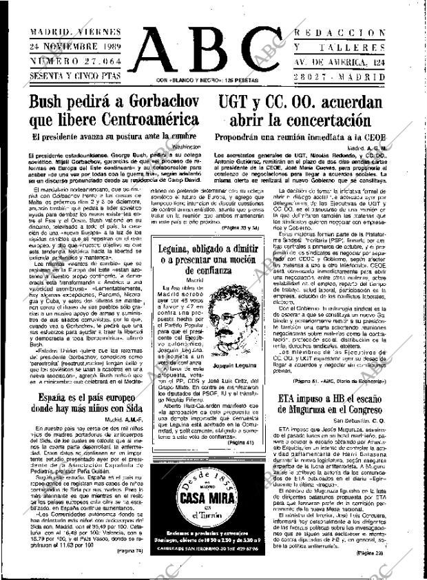 ABC MADRID 24-11-1989 página 15