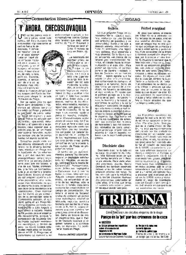 ABC MADRID 24-11-1989 página 18