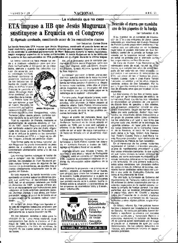 ABC MADRID 24-11-1989 página 23