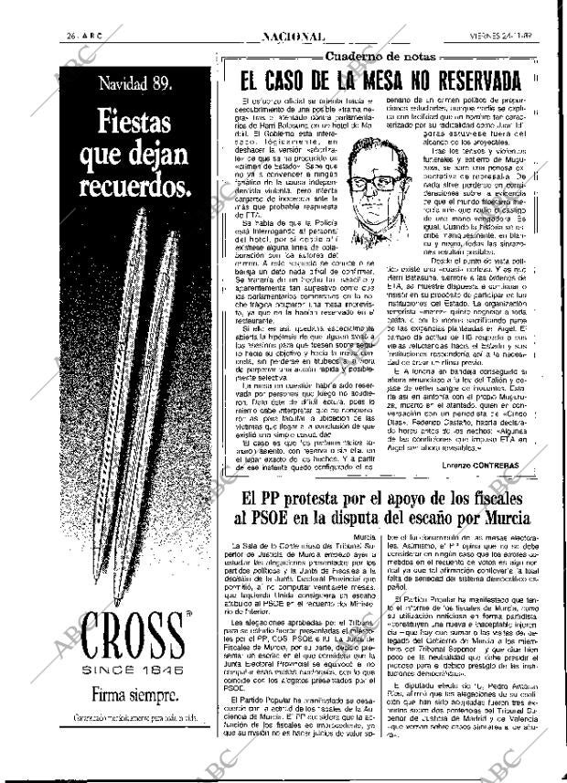 ABC MADRID 24-11-1989 página 26