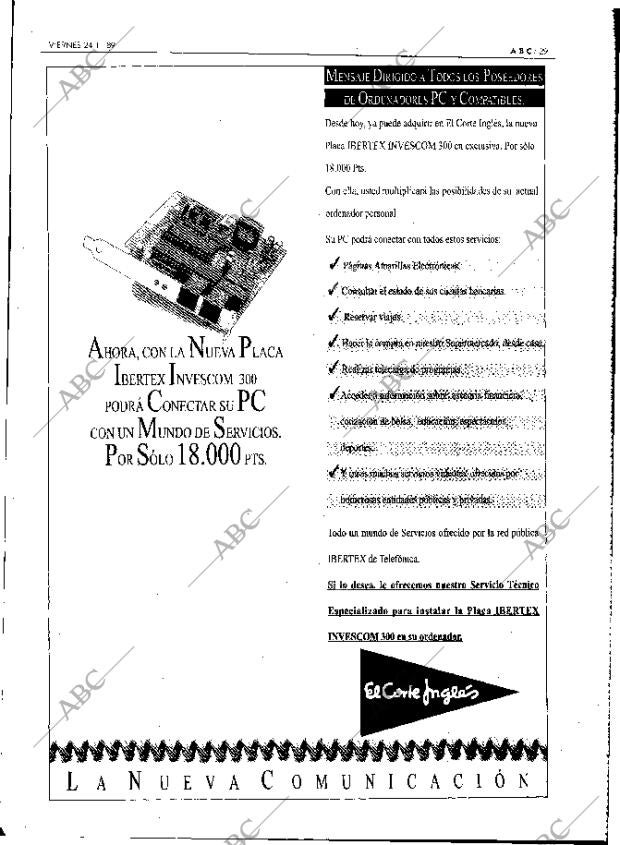 ABC MADRID 24-11-1989 página 29