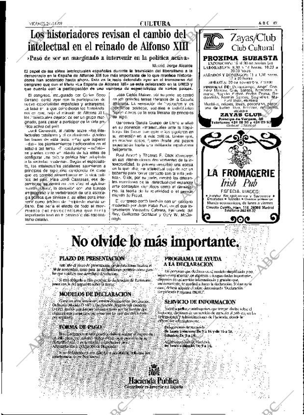 ABC MADRID 24-11-1989 página 49