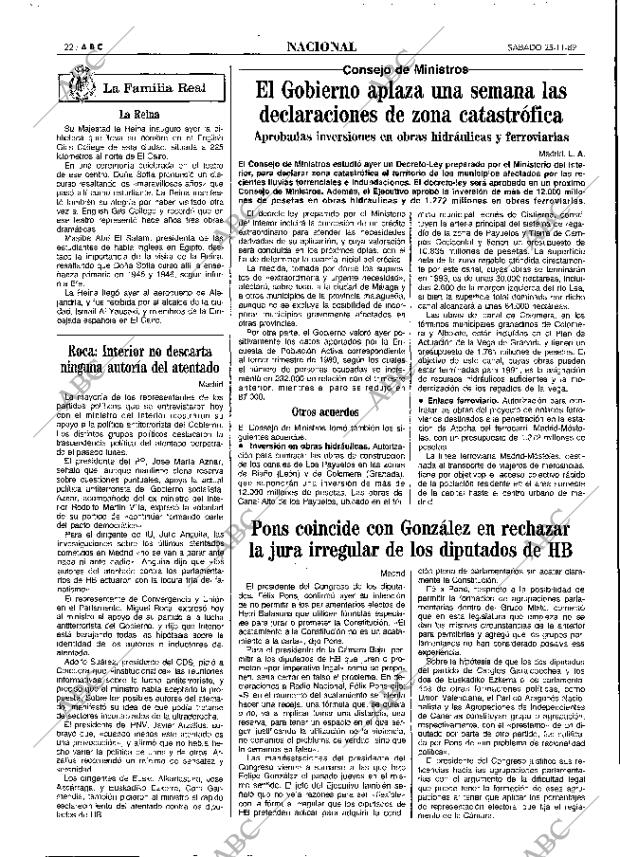 ABC MADRID 25-11-1989 página 22