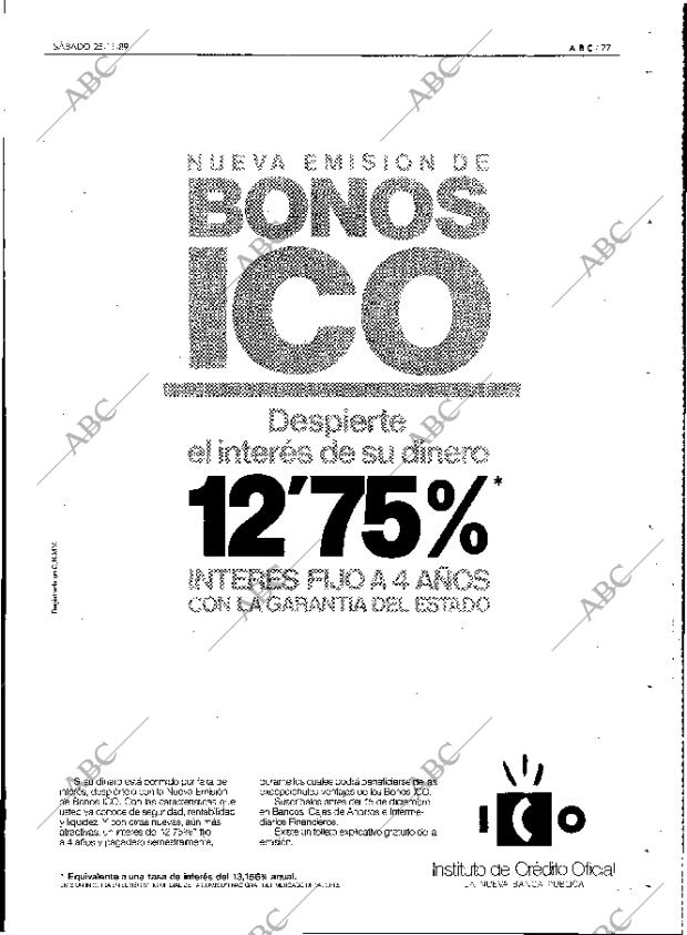 ABC MADRID 25-11-1989 página 77