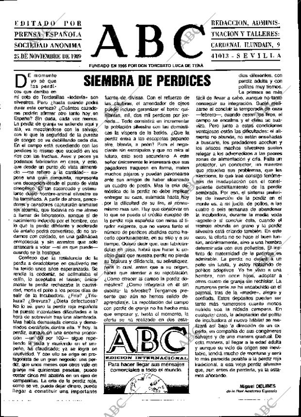 ABC SEVILLA 25-11-1989 página 3